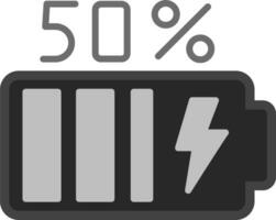 50 Percent Vector Icon