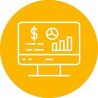 icono de vector de análisis de datos