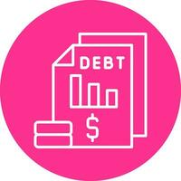 Debt Vector Icon