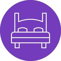 Double Bed Vector Icon