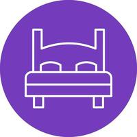 Double Bed Vector Icon