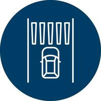 Zebra Crossing Vector Icon