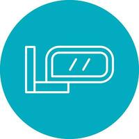 Side Mirror Vector Icon