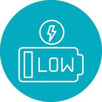 Low Battery Vector Icon