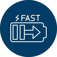 Fast Charge Vector Icon