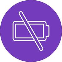 Empty Battery Vector Icon