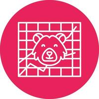 icono de vector de oso