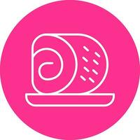 Roll Cake Vector Icon