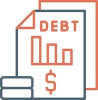 Debt Vector Icon