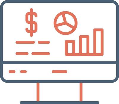 icono de vector de análisis de datos