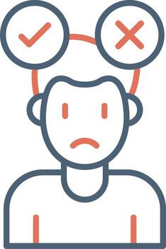 icono de vector de toma de decisiones