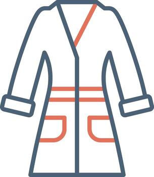 icono de vector de albornoz