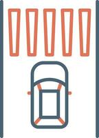 Zebra Crossing Vector Icon