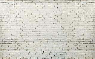 White old brick wall background photo