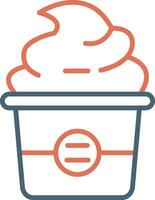 icono de vector de cupcake