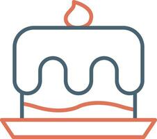 icono de vector de pastel de cumpleaños