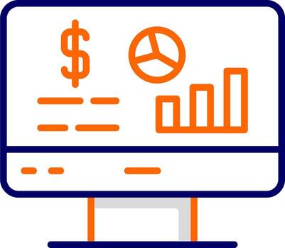 icono de vector de análisis de datos