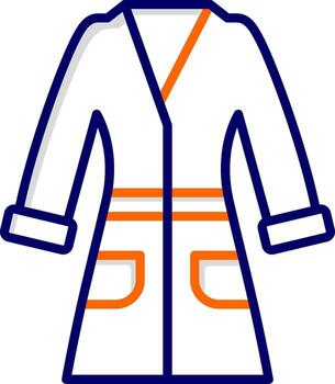 icono de vector de albornoz