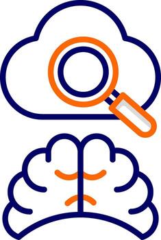 analizando vector icono