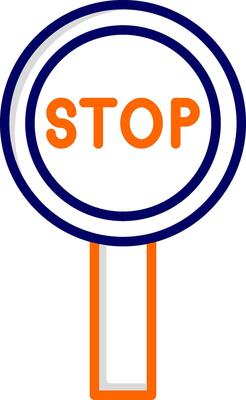 Stop Sign Vector Icon