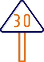 Speed Limit Vector Icon