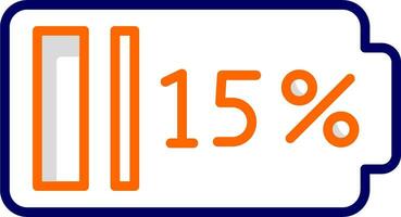 15 Percent Vector Icon