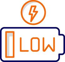 Low Battery Vector Icon