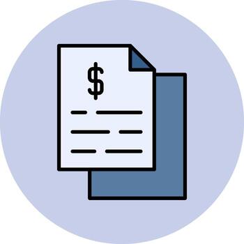 icono de vector de documento