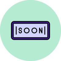 Soon Vector Icon