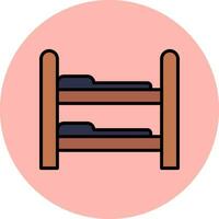 Bunk Bed Vector Icon