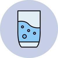 icono de vector de vaso de agua