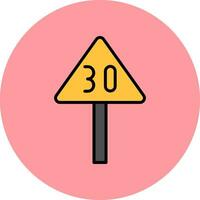 Speed Limit Vector Icon