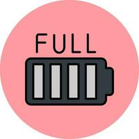 Full Battery Vector Icon