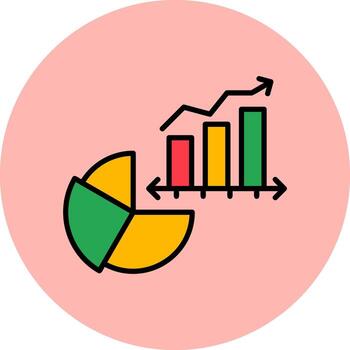 icono de vector de gráfico