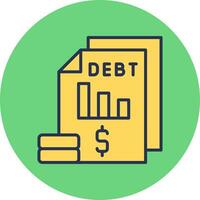 Debt Vector Icon