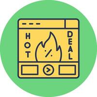 Hot Deal Vector Icon