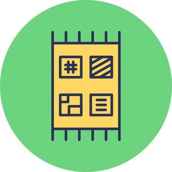 Patchwork Vector Icon