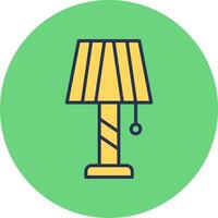 Desk Lamp Vector Icon