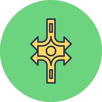 Crossroad Vector Icon