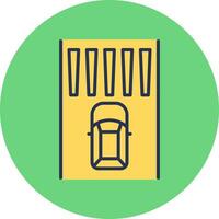 Zebra Crossing Vector Icon