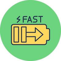 Fast Charge Vector Icon