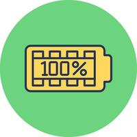 100 Percent Vector Icon