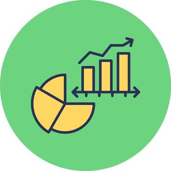 icono de vector de gráfico