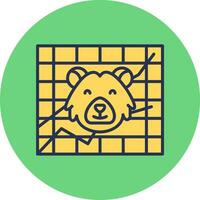 icono de vector de oso