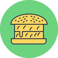 icono de vector de hamburguesa