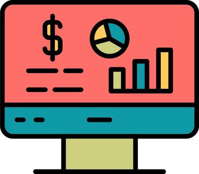 icono de vector de análisis de datos