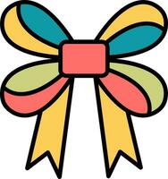 Ribbon Bow Vector Icon