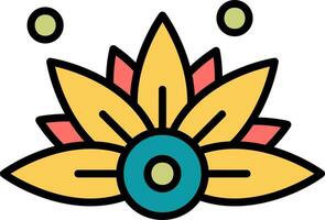 Lotus Flower Vector Icon