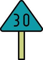 Speed Limit Vector Icon