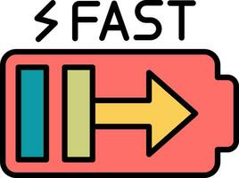 Fast Charge Vector Icon